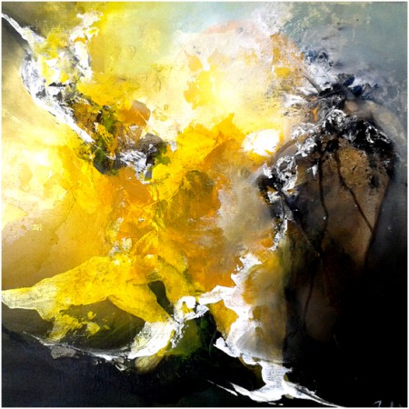 "Le combattant" acrylique (40x40cm) (n° a02) :  160 €